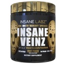 Insane Labz Insane Veinz Gold, Nitric Oxide Non Stimulant pre Workout Powder, geladen mit Hydromax, Nitrosigin, erhöht Vaskularität und Blutfluss, 30 Srvgs, Frucht-Punch