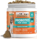 Probiotika für Hunde Verdauungs-Gesundheitsergänzung Allergy & Itchy Haut - Pet Diarrhea Gas Behandlung Upset Stomach Relief Huhn Flavor 120 Soft Chews