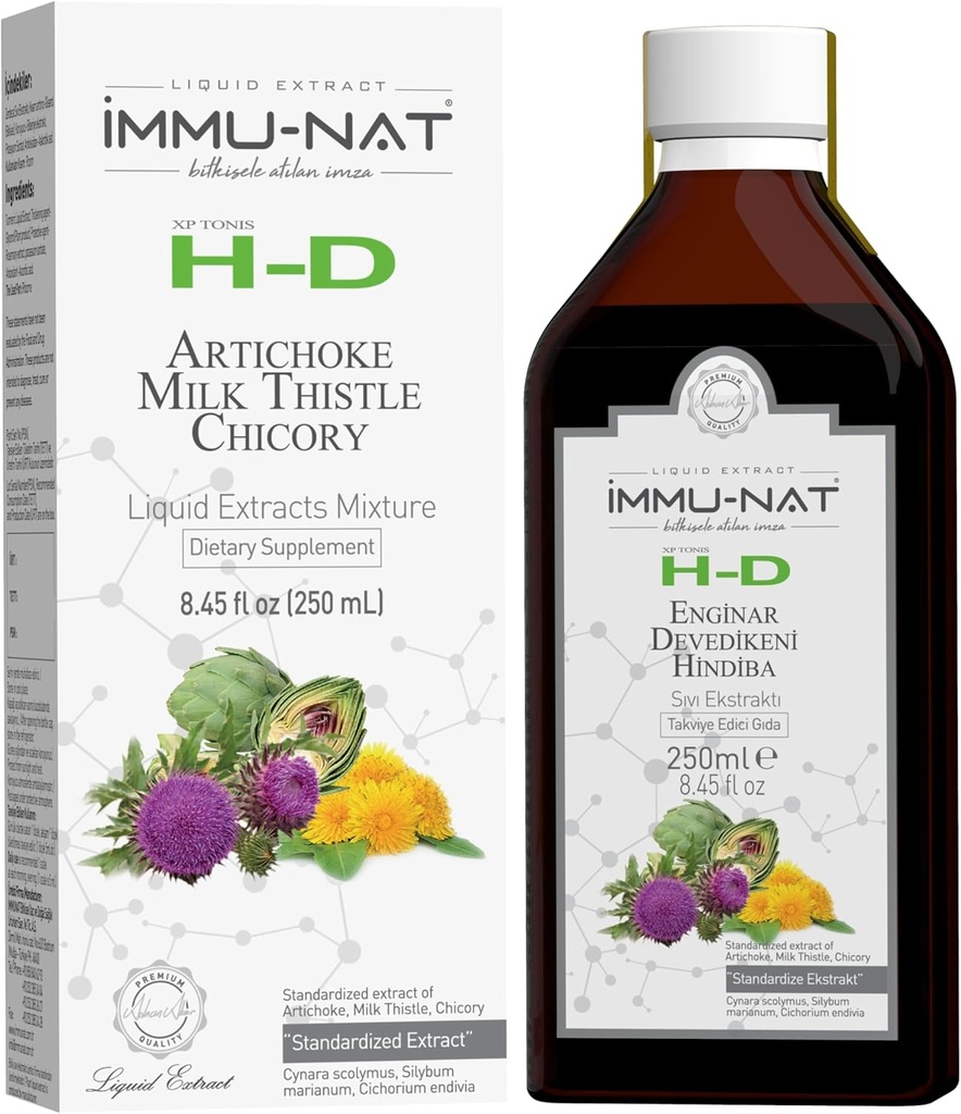 H-D Kräuter Leber Detox, Cleanse und Repair Liquid Supplement - Unterstützt Gut Gesundheit und Nierenfunktion - Milchdistel, Artichoke und Chicory - Non-GMO (8.50oz)