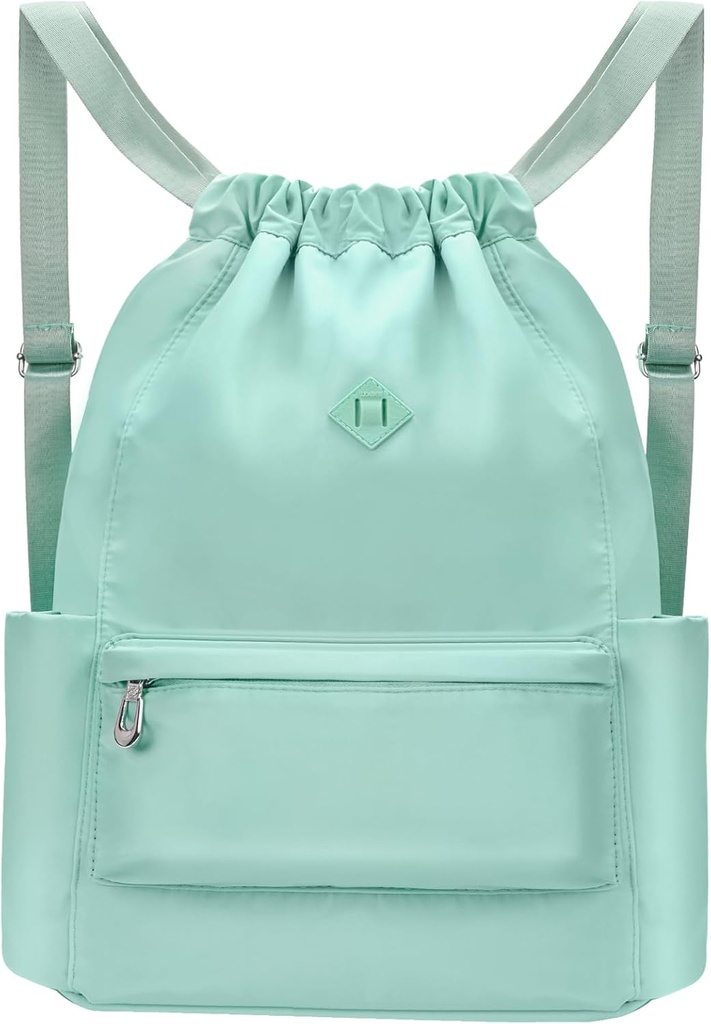 Zeichnen Rucksack mit nassem Pocket Gym Rucksack Wasserbeständige Cinch String Bag Strand Swim für Frauen Männer