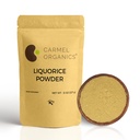 ORGANISMES DE CARMEL Poudre de racine de réglisse - 8 Ounce , Supplément à base de plantes , Adoucissant naturel et aide à la digestion , Non-OGM , Pas d'ajout de conservateurs et additifs