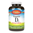 Carlson - Vitamin D3 4000 IU (100 mcg), Immununterstützung, Knochengesundheit, Muskelgesundheit, Cholecalciferol, Vitamin D Nahrungsergänzungsmittel, Vitamin D3 Weichgele, 360 Softgele