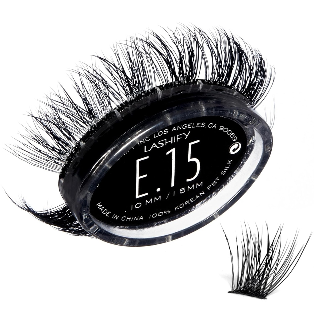 Lashify Extreme 15mm Gossamer DIY Extensions de cils Recharge, noir, facile faux cils pour ajouter un volume de Tremendous
