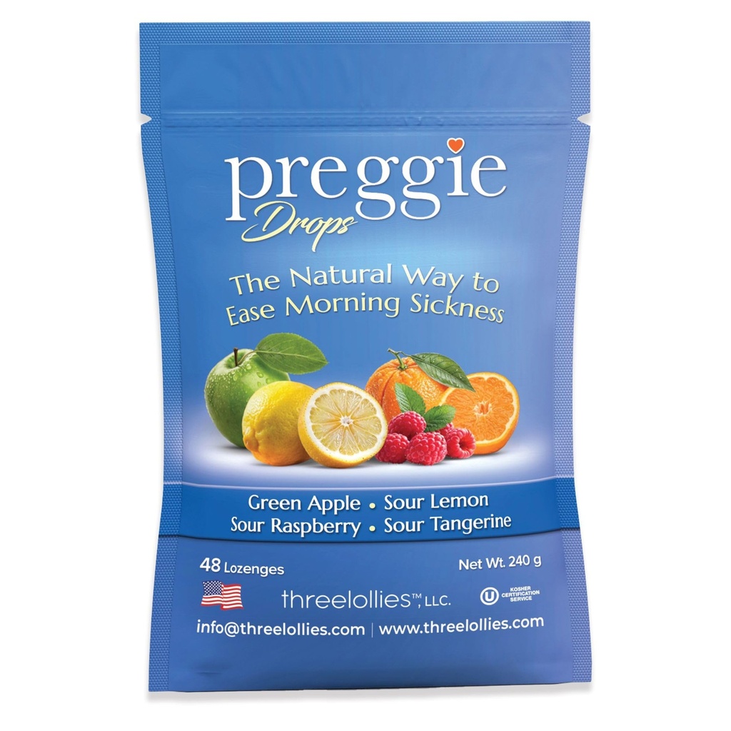 Preggie Pop Tropfen Morgen Krankheit Relief für schwangere Frauen. Konsortierte Yummy Candy Drops für Schwangerschaft. Anzahl