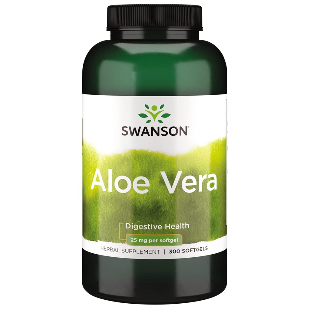 Swanson Aloe Vera 25 Milligramme 300 Sgels