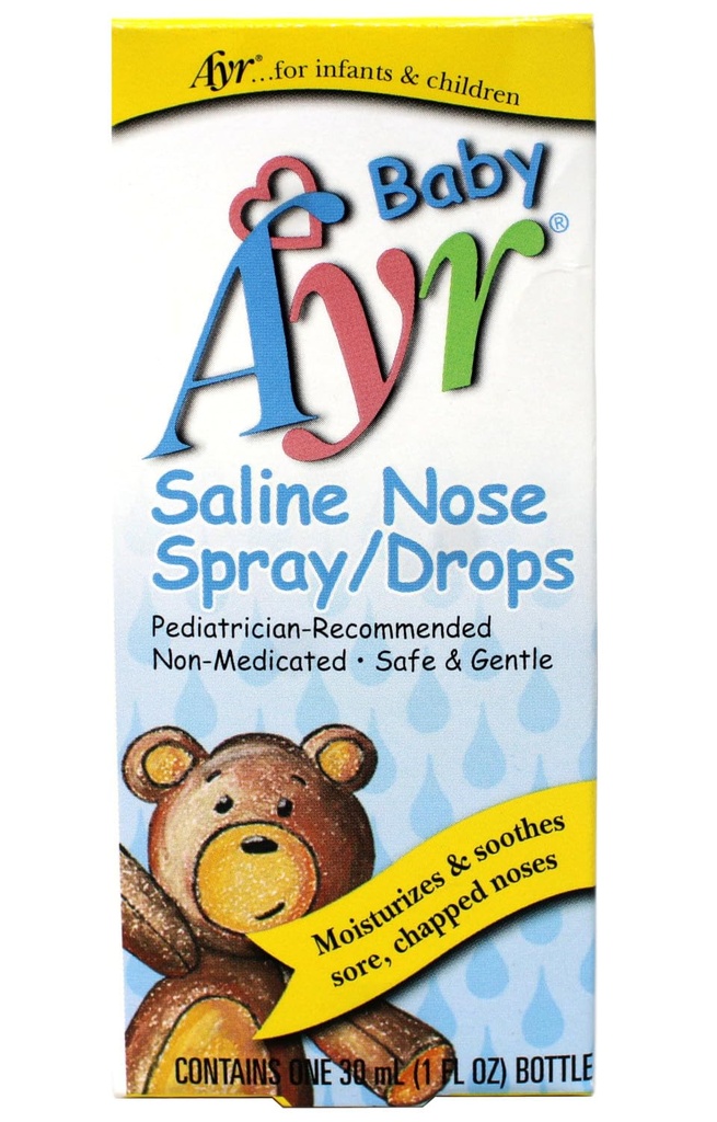 AYR Baby Saline Spray nasal/Souches, 1 Oz