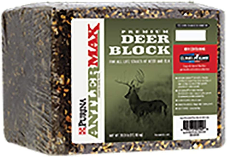 Purina AntlerMax | Water-Resistant Hirsch Feed Block | Diet-Anreicherung für Geweih Wachstum | 33 Pfund (33 lb.) Block