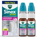 Vicks Sinex Severe Nasal Spray, Moisturizing Ultra Fine Mist mit Aloe, Decongestant Medicine, Relief von Stuffy Nose wegen Kälte oder Allergie, Nasal Congestion & Sinus Druckentlastung, 265 Sprays x 2