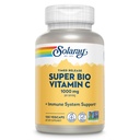 SOLARAY Super Bio Bouffée Vitamine C 1000mg, à deux niveaux, libération chronométrée Vitamine C avec des bioflavonoïdes, supplément de soutien immunitaire - haute absorption, végétalien, garantie de 60 jours, 50 portions, 100 VegCaps