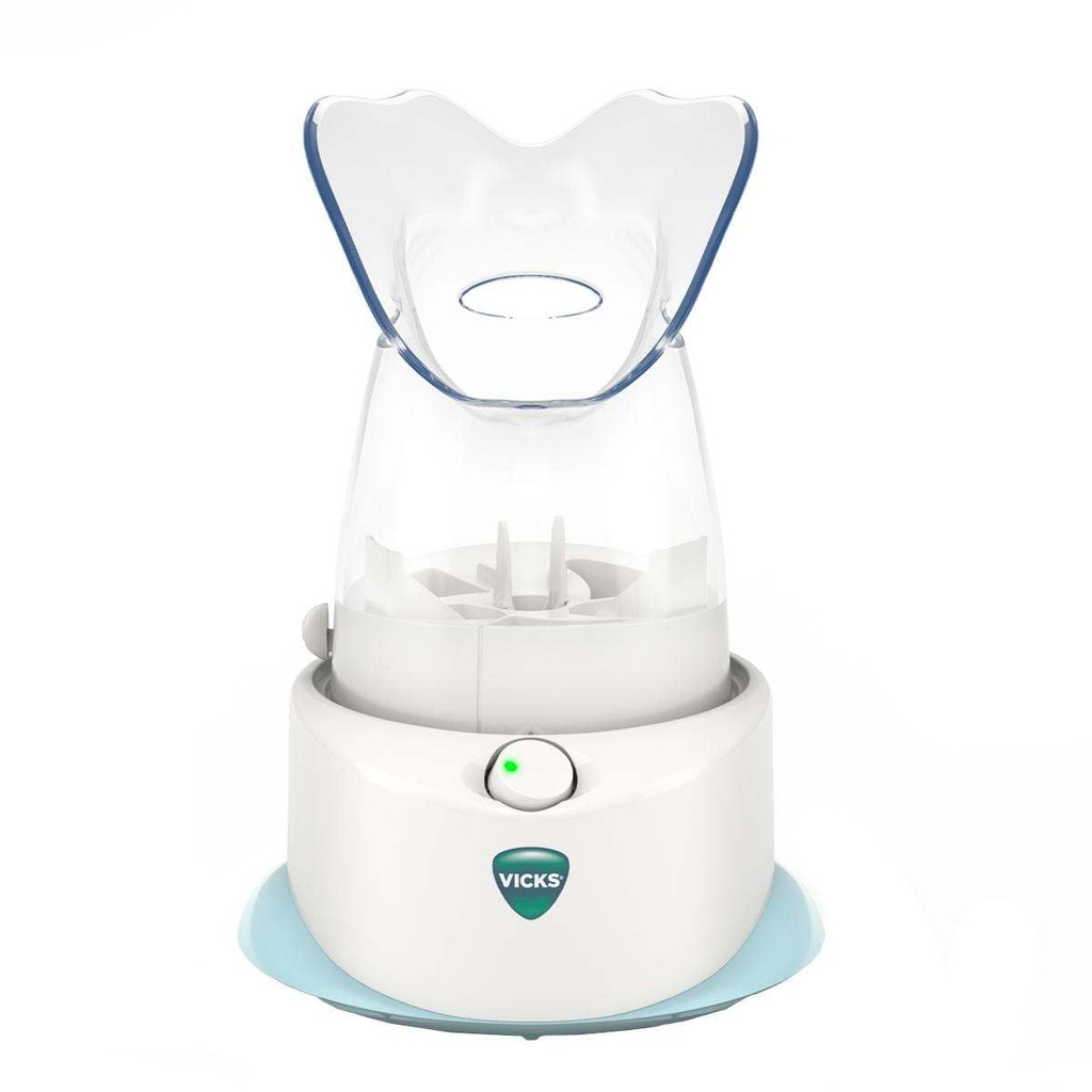 Vicks Personal Steam Inhalator für gezielte, natürliche Dampfentlastung für Allergien, Congestion, Cough & Colds und Sinus Irritation, Verwendung mit VapoPads - 1 Included