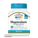 21ème siècle Magnésium Glycinate 200 mg Capsules par portion, 90 Nombre