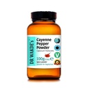 DR WAKDE Cayenne Pfefferpulver (Capsicum frutescens) - 100g (3.5oz) | Reines, rohes und getrocknetes Pulver | Ayurvedic Herb | Vegan |