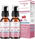 GreenPeople Magnesium Glycinate Liquid Spray 400mg - Magnesium Potassium Supplement with Magnesium Malate Vitamin D3k2, B6 for Calm Support, Muscle, Bone & Sleep Support 4 Fl Oz