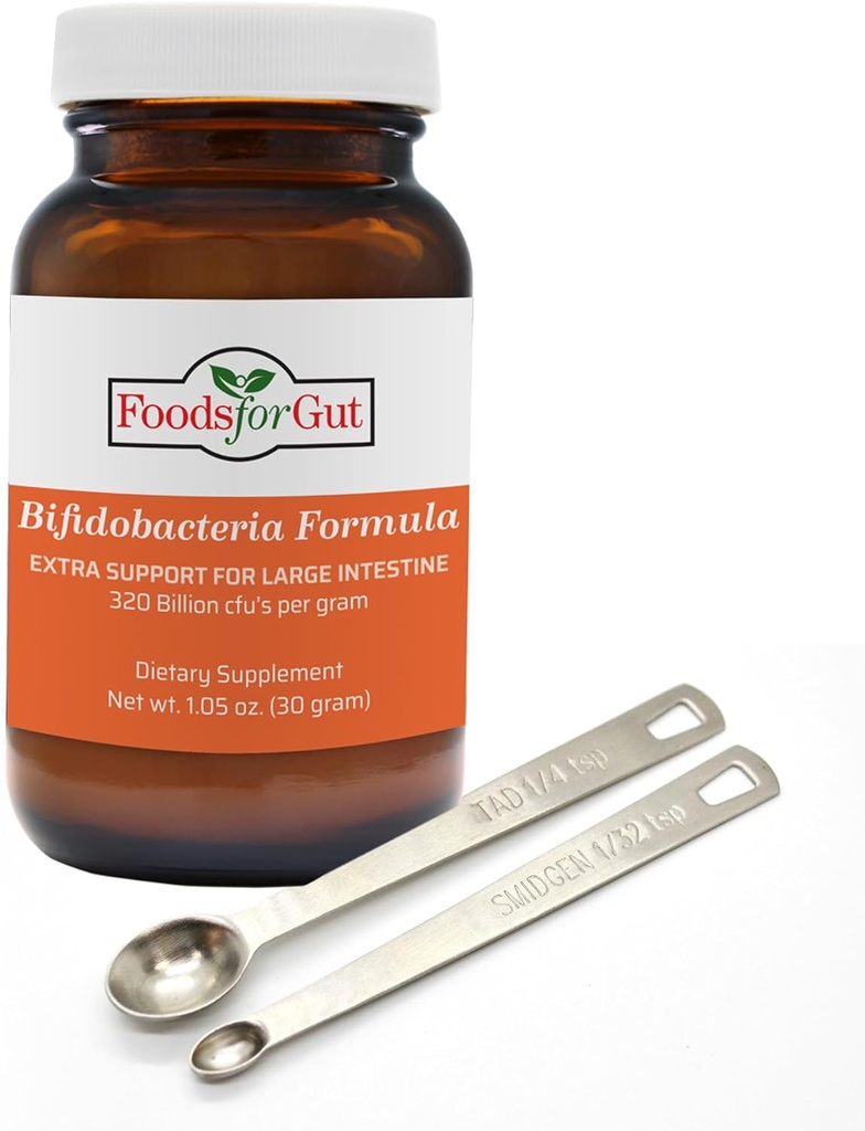 Lebensmittel für Gut Bifido Formel 320 Billion cfu's | Made in USA | Direct from Manufacturer | No Third-Party Storage | Verdauungs- und Immununterstützung | Kann helfen Leaky Gut Reparatur | 30 Gramm (1.05 OZ)