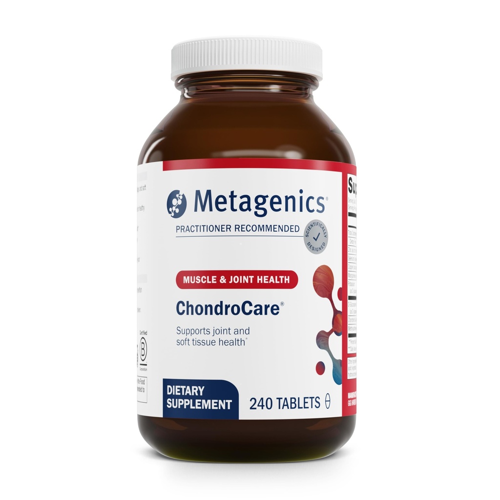 Metagenics ChondroCare - Joint Support mit Glucosamin, Chondroitin & MSM - Unterstützt Mobilität, Cartilage & Knee Comfort - Antioxidant Mineral Complex - Glutenfrei - cGMP zertifiziert - 240 Tabletten