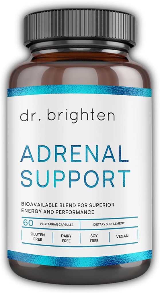 Dr. Brighten Adrenal Support - Nahrungsergänzung mit Ashwagandha zur Unterstützung gesunder Energieniveaus und Stressreaktionen