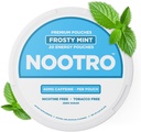 Nootro Energy Pouches | Caffeine Pouches | Nootropics | 40 mg Natürliches Koffein | Vitamin B6 | Magnesium | Zucker Free | Nikotin Free | Tobacco Free | 20 Pouches per Can | 1 Pack (Frosty Mint)