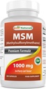Meilleurs naturels MSM 1000 mg 180 Capsules