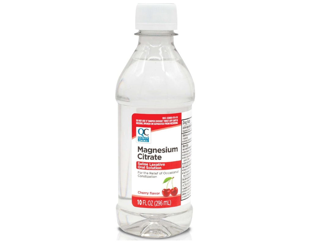 Choix de qualité Citrate de magnésium solution orale, 10oz - Laxatif saline, supplément pour le soulagement de la constipation occasionnelle, Mag Citrate est un laxatif doux et efficace pour la régularité (1, cerise)