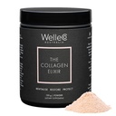 WelleCo L'élixir de collagène, poudre de peptides de collagène marin avec acide hyaluronique, vitamine C, enzymes digestives et silice pour peau, cheveux et ongles, non aromatisé, 4,23 oz