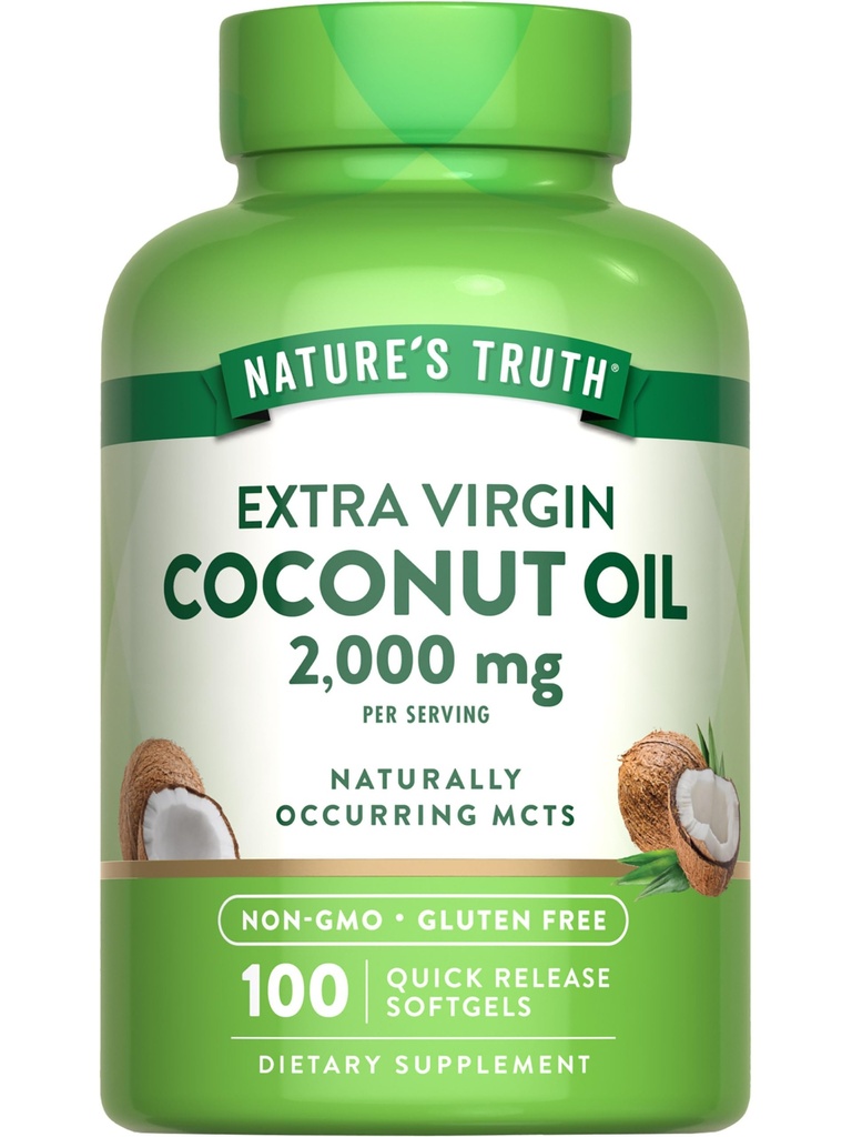 Nature's Truth Supplément à l'huile de coco de 100 softgels