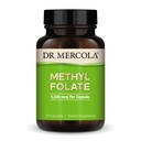 Dr Mercola Folate de méthyle - soutient la désintoxication et la santé cellulaire - Folate 5-MTHF - Formule biodisponible - 5 mg - 30 capsules
