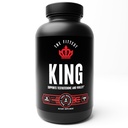 The Fittest King - Supplément booster de testostérone - soutient la santé hormonale, l'endurance et la force - Comprend le foie bovin alimenté à l'herbe, la moelle osseuse, le coeur et le testicule - 180 capsules