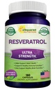 100% Natürliche Resveratrol - 1000mg pro Servieren Max Stärke (180 Kapseln) Antioxidante Ergänzung, Trans-Resveratrol Pillen für Herzgesundheit & Rein, Polyphenole
