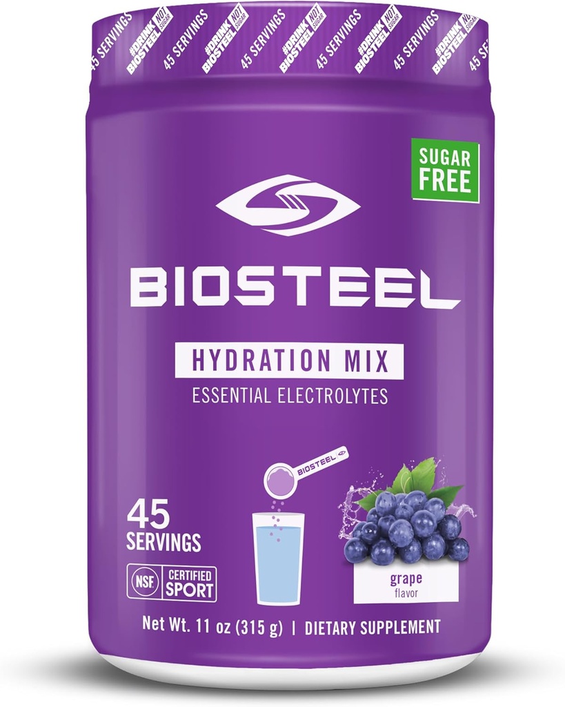 Mélange d'hydratation de bioacier - Raisin - 11 onces / 45 portions
