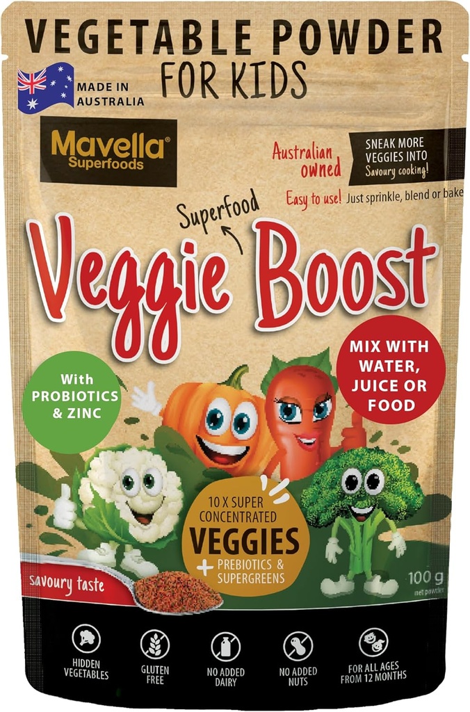 Vegetable Powder für Kinder Veggie Boost Probiotics Fasern Super Greens Pea Protein Nutritious Supplement Aroma Flavored 3.52oz (100g)