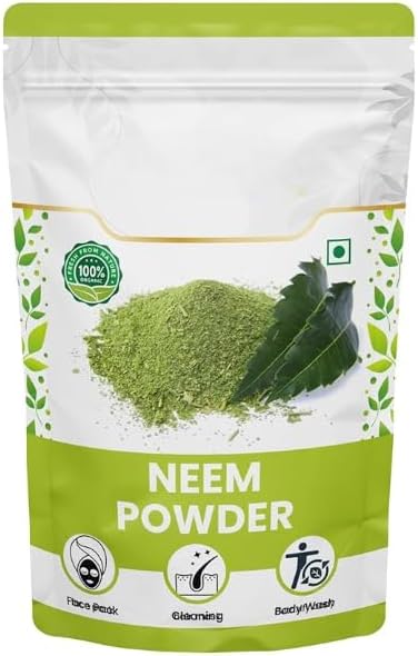 Organik Neem Pulver, Pimples Haut Aufhellung Abende Haut Ton Schönheit Lebensmittel Grad natürliche Herba -100 gm