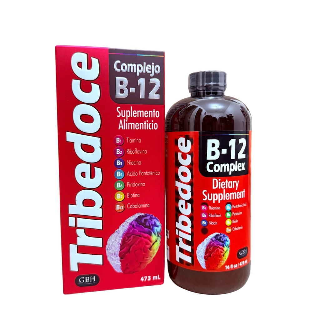 B-12 Complément alimentaire liquide complexe - Complexe de vitamine B à haute puissance avec la thiamine, la riboflavine, la niacine, l'acide pantothénique, la pyridoxine, la biotine et la cobalamine, sans OGM, sans gluten, 16 fl oz