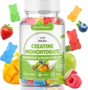 softbear 5000mg Creatine Monohydrate Gummi für Herren Frauen, Vegan Creatine HCL Supplement Pre Workout Gummis für Muskelaufbau Stärke gemischt Flavor 60 Count