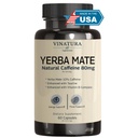 Yerba Mate 1400mg - Magic Natural Caffeine & Energy Supplements *USA Made & Tested* Hohe Potenz Verbessert mit Taurine und Vitamin B Complex - 60 Kapseln