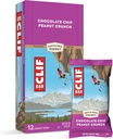 Clif Bars - Energy Bars - Schokoladen-Chip Peanut Crunch - Hergestellt mit Bio Hafer - Pflanzenbasierte Lebensmittel - Vegetarisch - Kosher (2.4 Unnce Protein Bars, 12 Count)