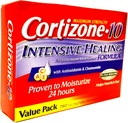 cortizone 10 Strength maximum guérison intensive 1% hydrocortisone crème anti démangeaisons deux tubes 20z, total 4 oz