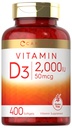 Carlyle Vitamine D3 2000UI Softgels (en anglais seulement) 400 Count (en anglais seulement) Non-OGM, sans gluten Formule 50 mcg (en anglais seulement) Supplément vitamine D