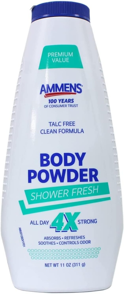 Ammens Medicated Pulver Dusche frisch 11 oz (Pack von 2)