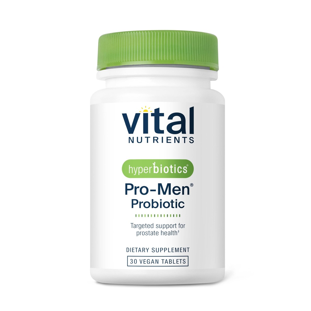 Hyperbiotiques Nutriments vitaux Pro Hommes Probiotiques de pointe pour les hommes Études cliniques pour la santé de la prostate, l'équilibre digestif et la santé des intestins*
