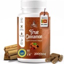 Pure Ceylon Cinnamon Kapseln, 2.000mg, Zwei Monate Ergänzung | Made in Sri Lanka |Non-GMO, Gluten-Free, True Cinnamomum aus Sri Lanka, 100% reines Cinnamon (NOT Mix mit Cassia).