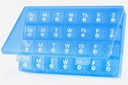 Große monatliche Pille Organizer, 28 Tage Pille Box 1 Mal am Tag, 4 Wochen ein Monat Pille Fall Container,Travel Friendly Medicine Organizer für Vitamine, Fischöle, Beilagen