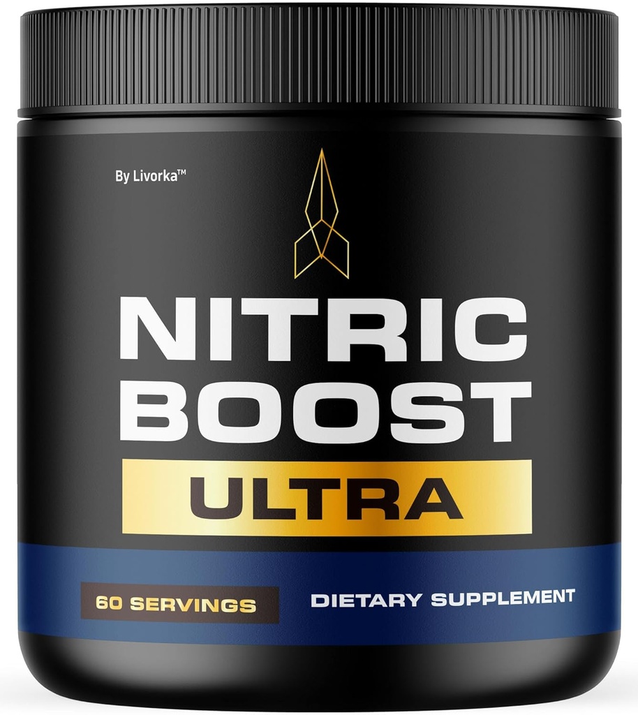 LIVORKA Nitric Boost - Nitric Boost Ultra Purple Powder für Männer, NitricBoostUltra Powder, Boost Energy und Support Active Lifestyles, 60 Servierungen für 1 Monat