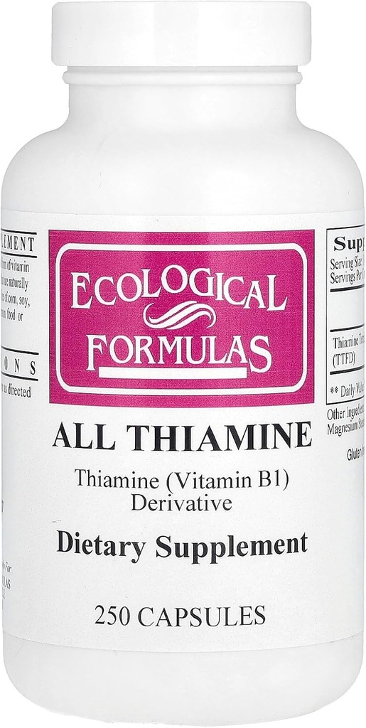Ökologische Formeln Alle Thiamine, 250 Kapseln