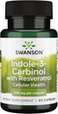 Swanson Indole-3-Carbinol mit Resveratrol - I3C Supplement Förderung Cellular Protection - Natürliche Ergänzung zu helfen, gesunde Hormon Balance zu halten - (60 Kapseln, je 200 mg)
