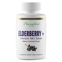 Paradise Herbs Elderberry mit Zinkextrakt, unterstützt Körper natürliche Verteidigung, Super Potent, Ultra Pure, Vegan, Non GMO, Glutenfrei, 60 vegetarische Kapseln