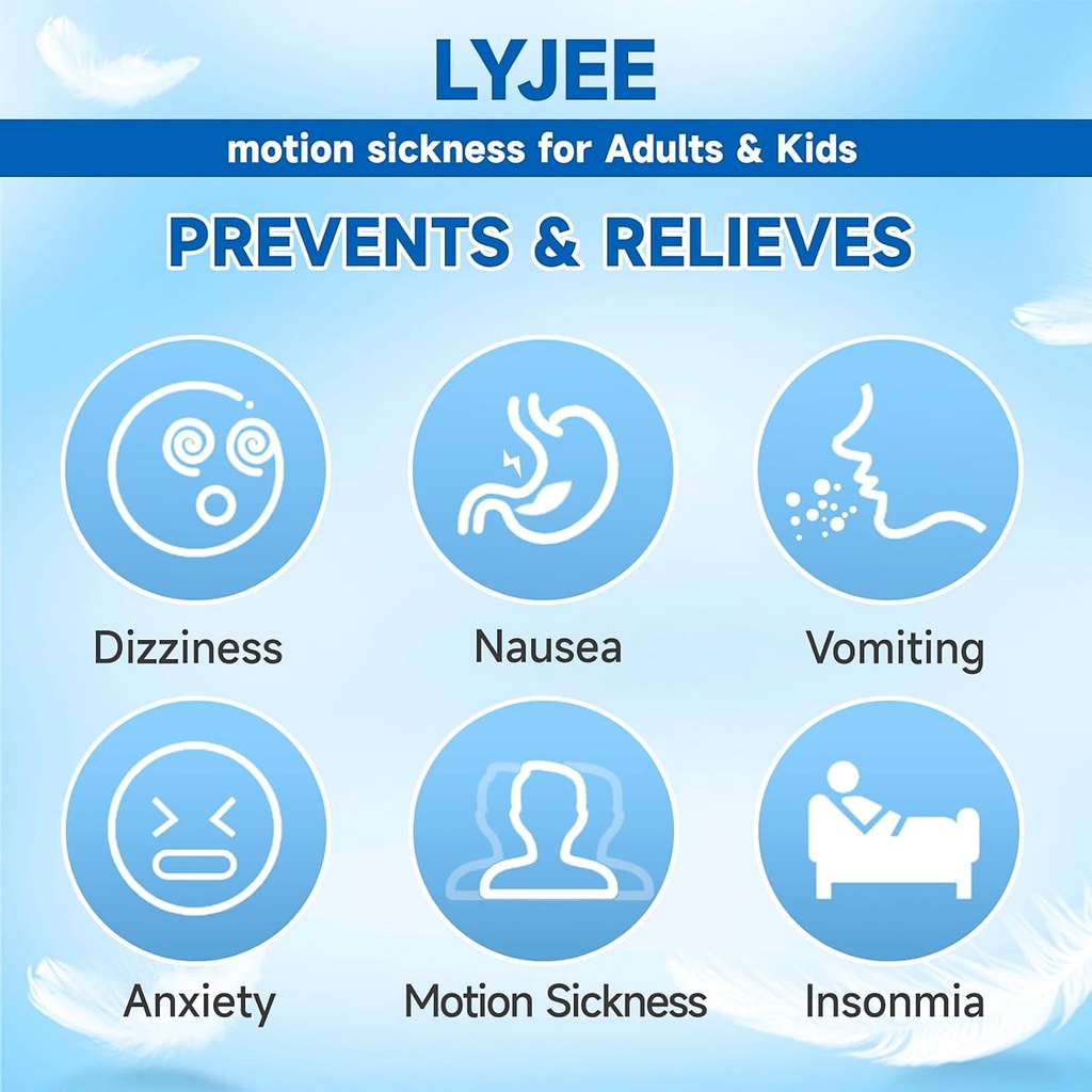 LYJEE Motion Maladie Bandes antinausées Bande de poignets pour adultes et enfants Malédiction matinale pour femmes enceintes Acupression Malédiction nausée pour voiture, mer, maladie de l'air (vert)