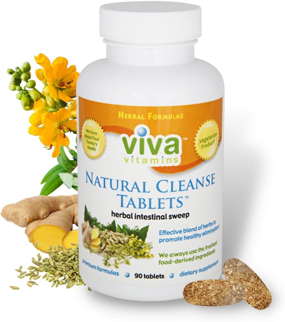 Natural Cleanse - Laxatives Senna Tablets für Colon Cleanse, Gut Cleanse und Hocker Weichspüler, Bloating and Constipation Relief für Damen und Herren, Colon Broom Supplement, Non-GMO, Vegan - 90 Tablet