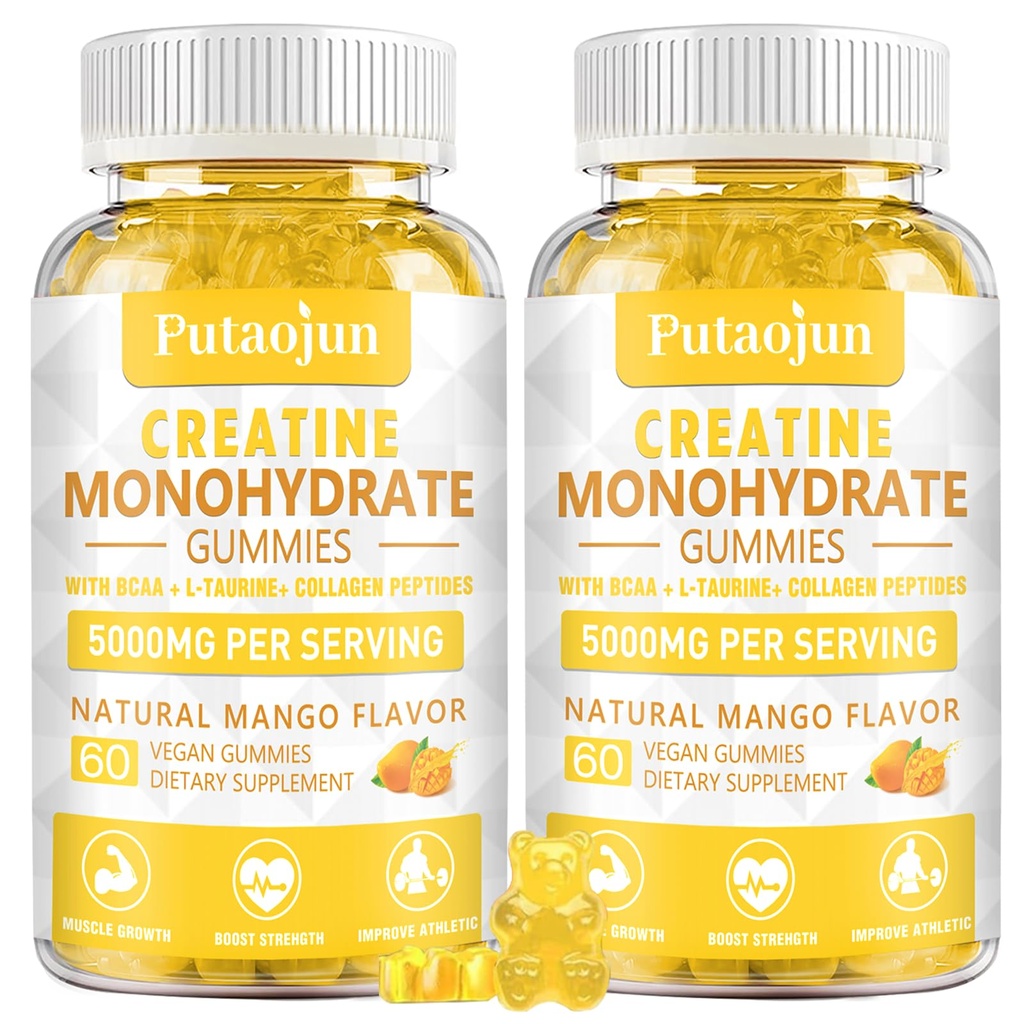 Monohydrate de créatine avec des vitamines D3 et B12.