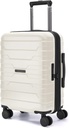 BAGSMART Carry On Gepäck 22x14x9 Airline zugelassen mit Spinner Räder,Leichtgewicht 20 Zoll Gepäck mit TSA Lock,Expandable Hard Shell Carry auf Koffer für Herren Frauen, Weiß
