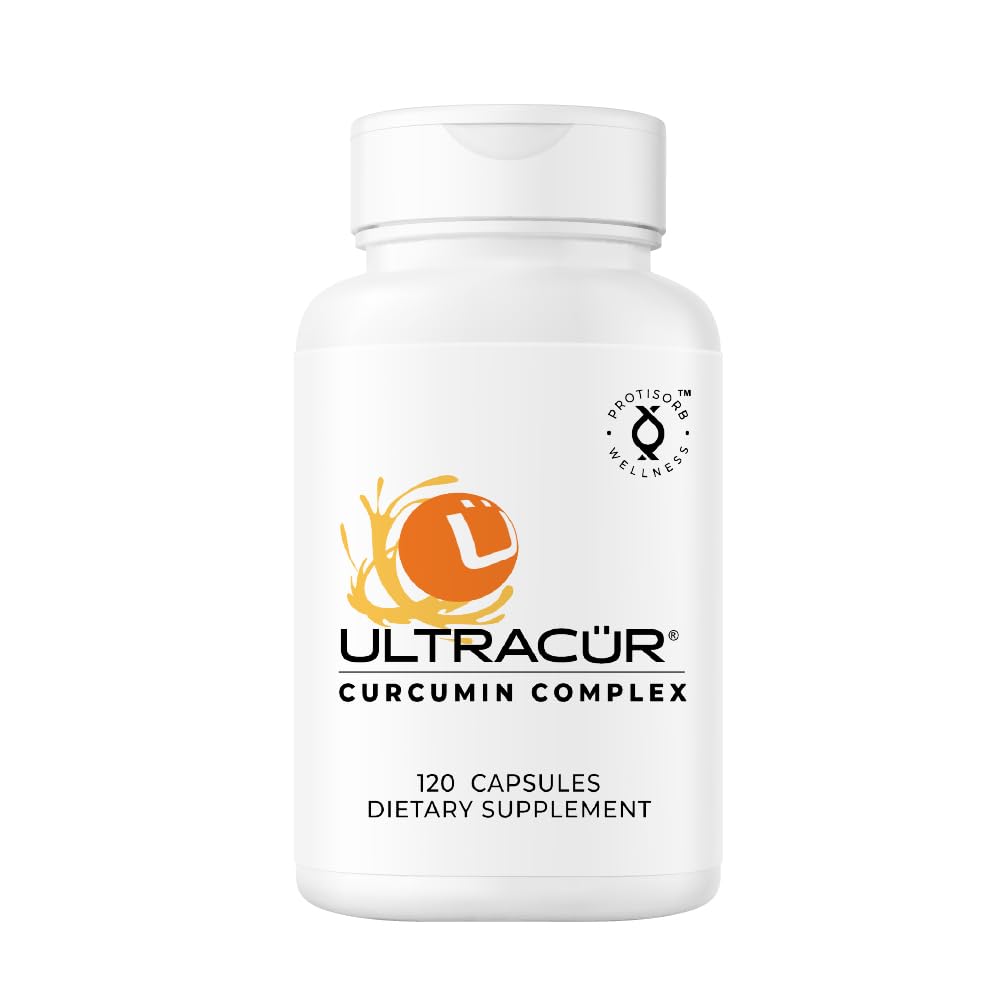 Supplément complexe de Curcumine UltraCur - Ultra Biodisponible Supplément de Curcumine Turmère à haute absorption pour le soutien des articulations, des muscles et du cerveau - Protisorb breveté pour l'absorption Premium – 120 Capsules